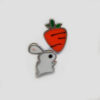 Cute Bunny and Carrot Stud Earrings | Maluca Jewellery