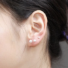 Elegant Ball Grinding Stud Earrings | Maluca Jewellery